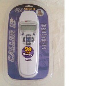 Sakar Gear To Go Caller ID Corded Telephone, White